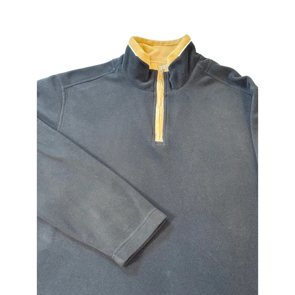 Ermenegildo Zegna Sport Quarter Zip Pullover fleece shirt men's small black